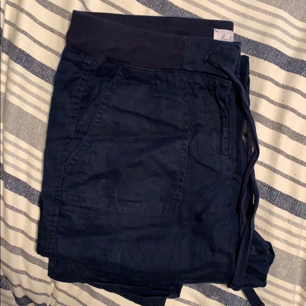 Lou and grey navy linen pants